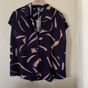 Worthington  and Blush Button Down Shirt new with tag size large